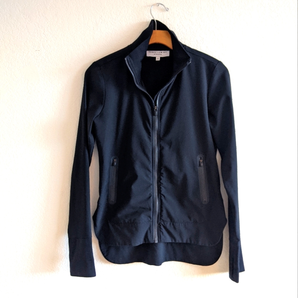 Athleta Derek Lam 10c track jacket black xs Athleta